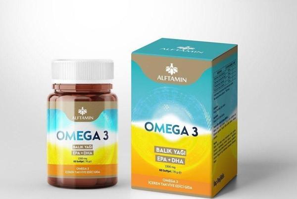 Şenay Aftamin Omega 3 Balık Yağı 1300 Mg 60 Softjel Kapsül - Image 1
