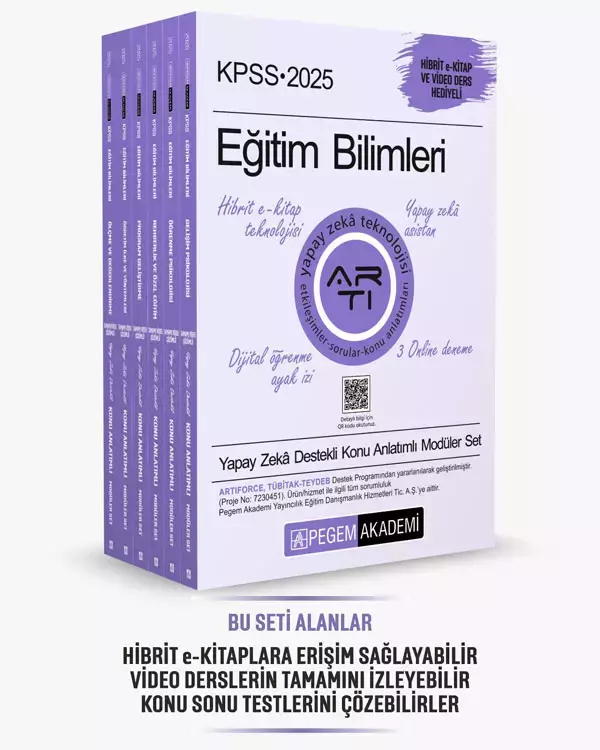 2025 KPSS Eğitim Bilimleri Konu Anlatımlı Modüler Set (6 Kitap) - Pegem Akademi Yayıncılık - Image 1