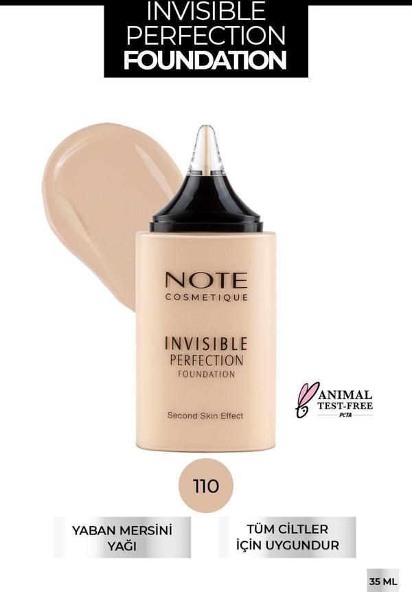 Note Invisible Perfection 110 Fair Ivory Fondöten - Image 1