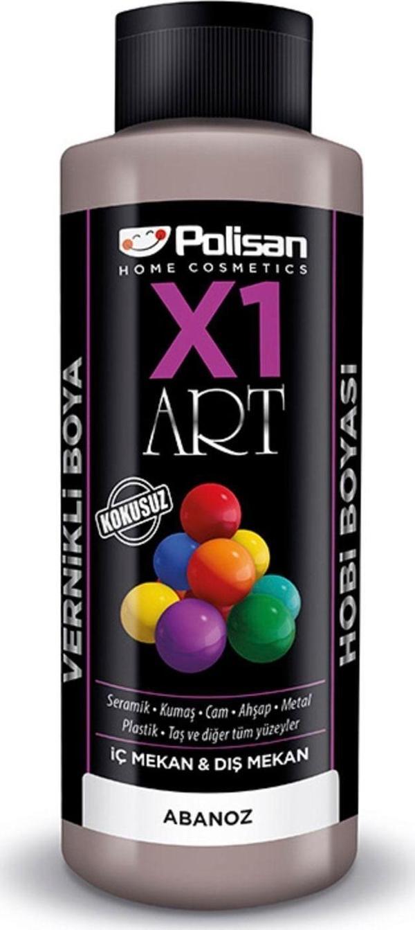 POLİSAN X1 HOBİ BOYASI 0046 ABANOZ 120 ML - Image 1