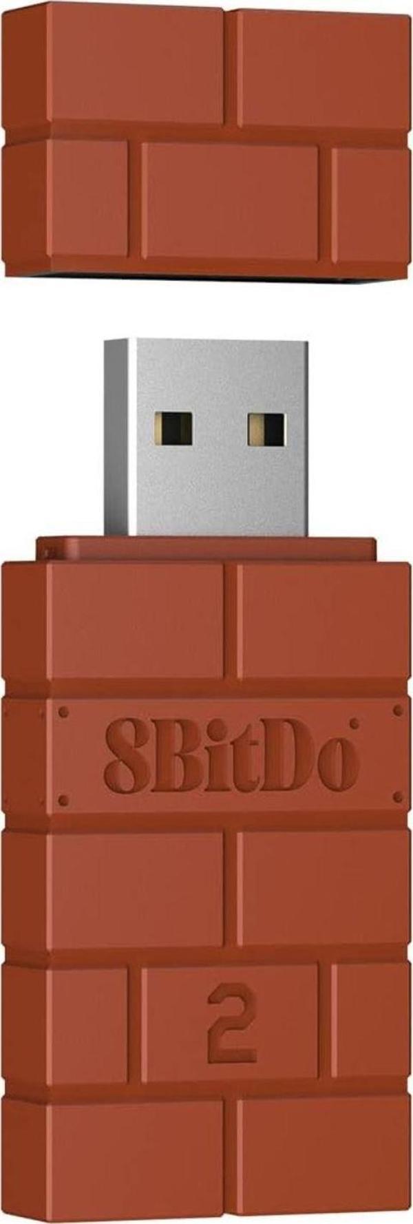 8Bitdo Wireless USB Adaptör V2 Switch,Windows,Mac&Raspberry Pi,Xbox Series X&S Controller,Xbox One - Image 1