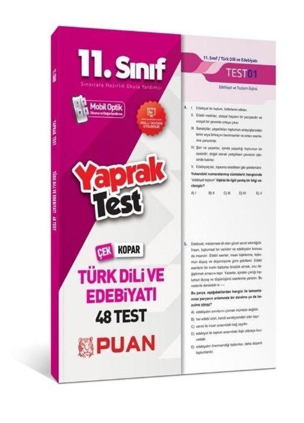 11. Sınıf Türk Dili ve Edebiyatı Yaprak Test Puan Yayınları - Puan Yayınları - Image 1