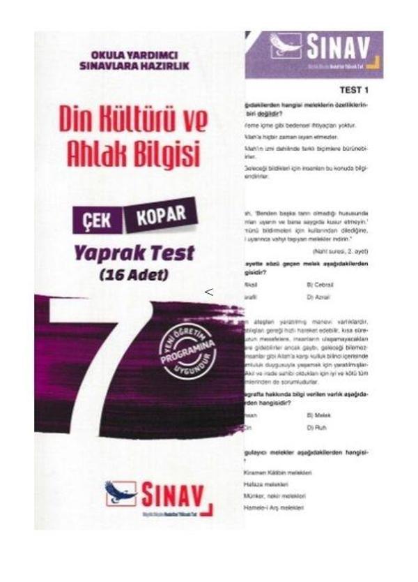 7.Sınıf Din Kültürü ve Ahlak Bilgisi Yaprak Test Sınav Dergisi Yayınları - Sınav Yayınları - Image 1