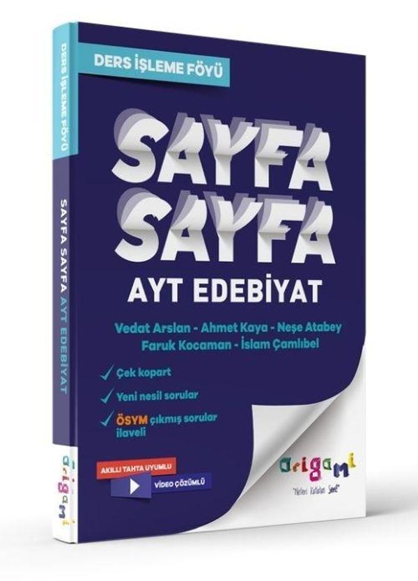 AYT Edebiyat Sayfa Sayfa Ders İşleme Föyü Tammat Yayıncılık - Tammat  Yayıncılık - Image 1
