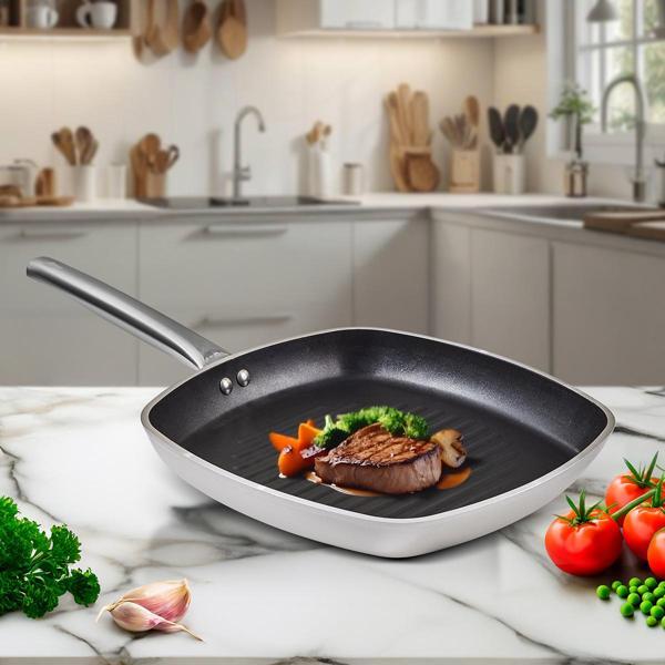 Aryıldız Atlanta 28 cm Grill Tava Beige - Image 1