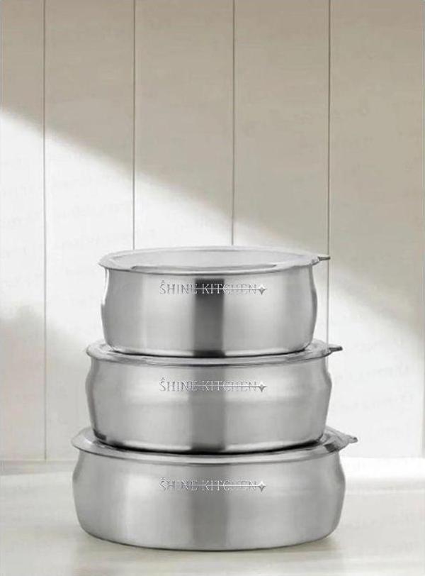 SHINE KITCHEN 6 PARÇA 3LÜ GÜVEÇ TİBİ SAKLAMA KABI - Image 1