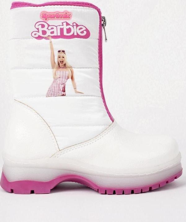 Sportmix Barbie Ortopedik Işıklı Çocuk Bot Beyaz - Image 1