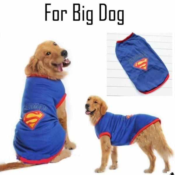 Superman Tişört Büyük Irk Köpekler İçin - Image 1