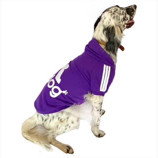 Adidog Purple Hoodie Kapşonlu Sweatshirt Orta ve Büyük Irklar İçin - Image 1