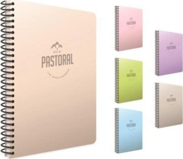 Gıpta Pastoral 17X24 60 Yaprak Plastik Kapak Spiralli (3249) Çizgili Defter - Image 1