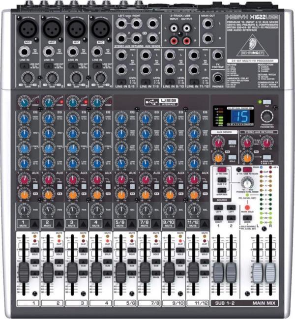 Behringer Xenyx 1622Usb 16-In 2/2-Bus Mixer With British Eqs, 24-Bit Multi-Fx Pro. & Usb/Audio Int. - Image 1
