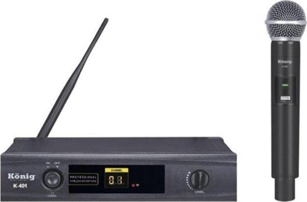 König K-401 El Tek Kanal Uhf Telsiz Mikrofon - Image 1