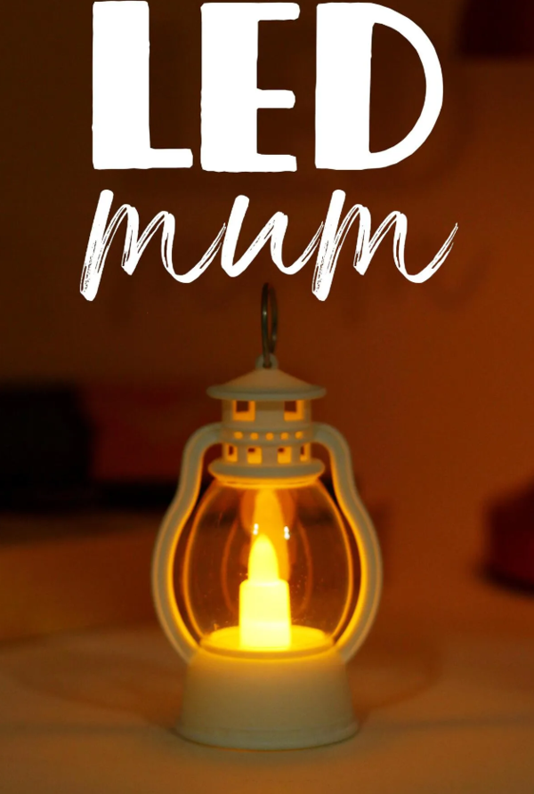 Led Mum Mini Kamp Tipi 1 Adet Pil Dahil Dumansız Alev Ledli  Dekor Işığı Beyaz PT430 - Image 1