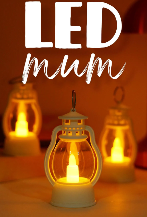 Led Mum Mini Kamp Tipi 3 Adet Pil Dahil Dumansız Alev Ledli  Dekor Işığı Beyaz PT430 - Image 1