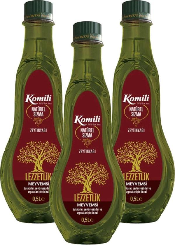 Komili Natürel Sızma Zeytinyağı 500 ml x 3 Adet - Image 1