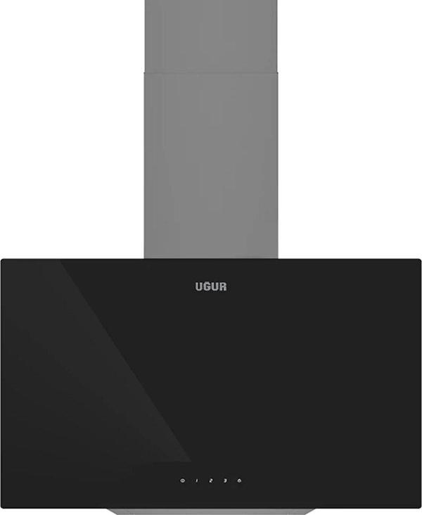 Uğur UAD 6012G SA3D Siyah Cam Duvar Tipi Davlumbaz - Image 1