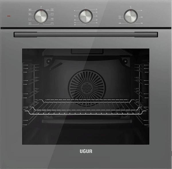 Uğur UAF 609M GCPET A Enerji Sınıfı 8 Programlı Fry Art Gri Ankastre Fırın - Image 1