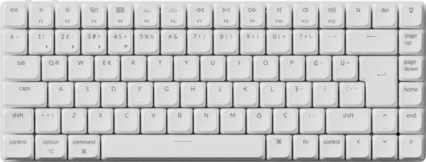 Keychron K3 Max %75 RGB Türkçe Red Switch Kablosuz Beyaz Mekanik Klavye - Image 1