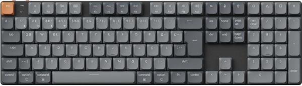 Keychron K5 Max %100 RGB Türkçe Red Switch Kablosuz Karbon Siyah Mekanik Klavye - Image 1