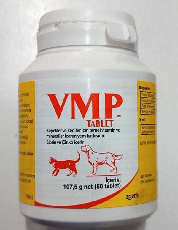 Vmp Kedi Ve Köpek Tüy Dökülme Önleyici Vitamin 50 Tablet - Image 1