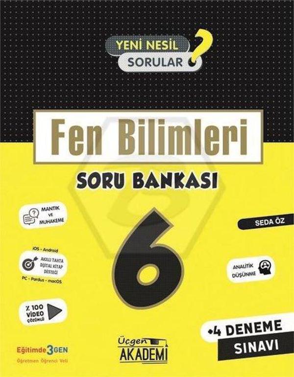 6.Sınıf Fen Bilimleri Soru Bankası - Üçgen Akademi - Image 1