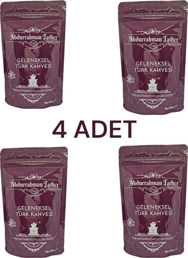 Abdurrahman Tatlıcı Geleneksel Türk Kahvesi 100 gr × 4 Adet - Image 1