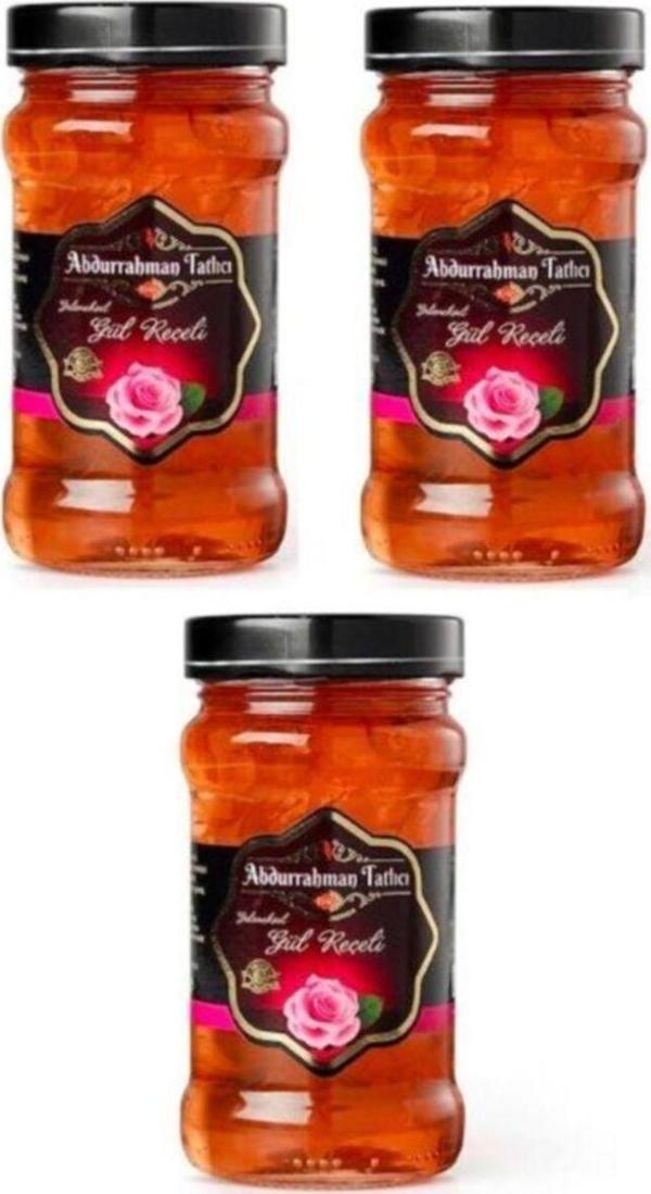 Abdurrahman Tatlıcı Gül Reçeli 380 gr X3 - Image 1