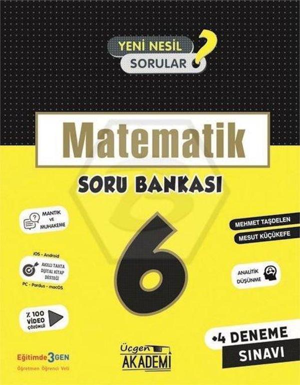 6.Sınıf Matematik Soru Bankası - Üçgen Akademi - Image 1