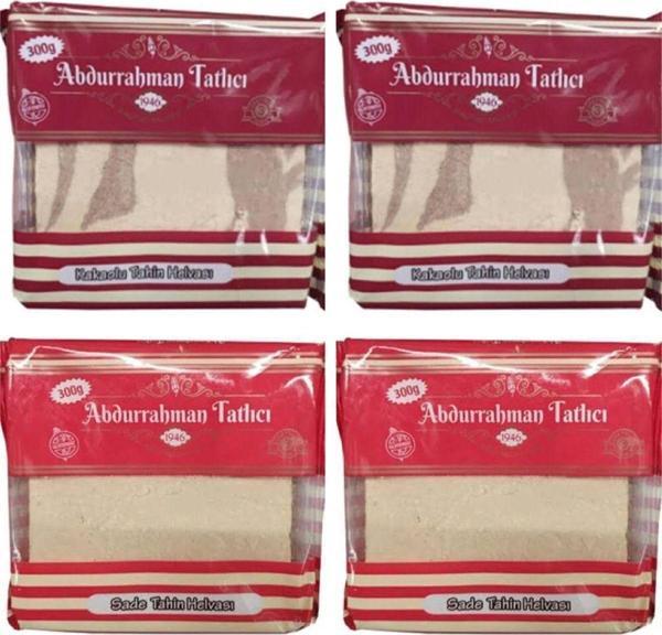 Abdurrahman Tatlıcı Sade Helva 300 grx2Adet+Kakolu Helva 300 grx2Adet - Image 1
