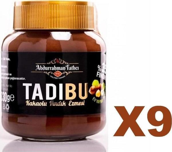 Abdurrahman Tatlıcı Tadıbu Kakaolu Fındık Ezmesi 330 gr 9'Lu - Image 1
