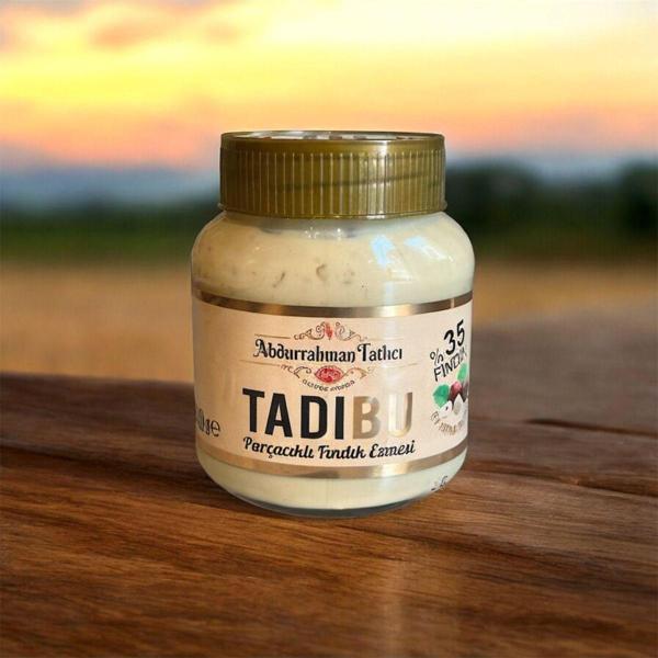 Abdurrahman Tatlıcı Tadıbu Parcacıklı Fındık Kreması 330 gr %35 Fındık - Image 1