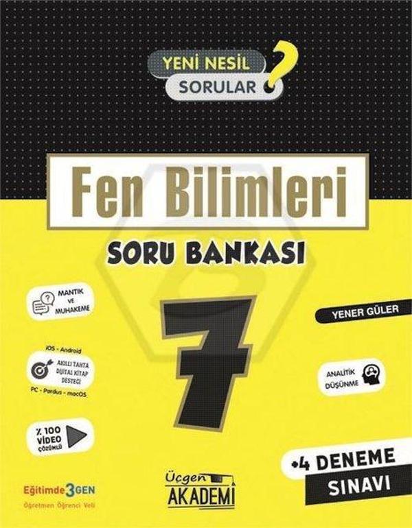 7.Sınıf Fen Bilimleri Soru Bankası - Üçgen Akademi - Image 1