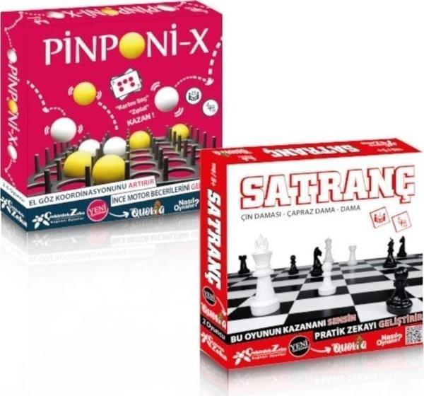 Sima Kids Pinponi + Satranç Akıl Zeka Kordinasyon Eğitici Oyunu - Image 1