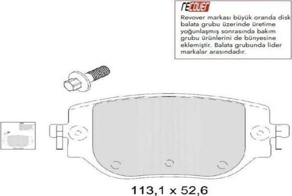 ARKA FREN BALATA (ELEKTRİKLİ EL FRENİ) ZAFIRA LIFE-VIVARO C-JUMPY-EXPERT-TOYOTA PROACE 2016- (294 MM - Image 1