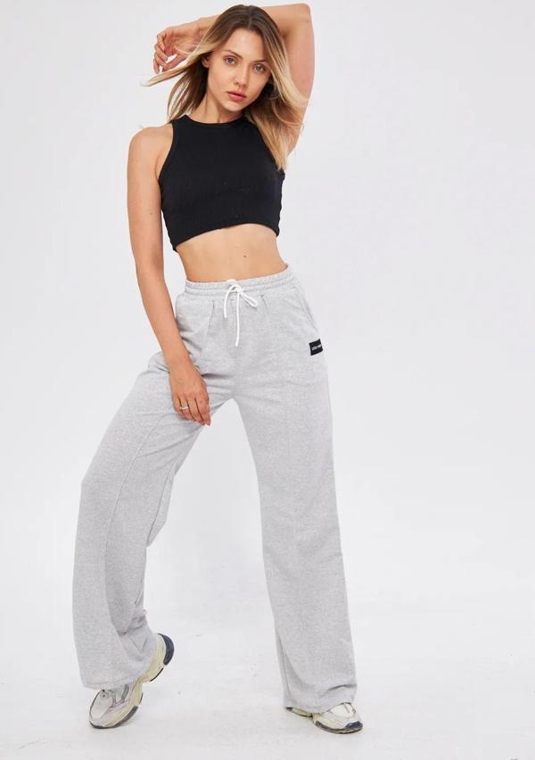 Lesa Wear Nervürlü Palazzo Pantolon Oversize Kesim - Image 1