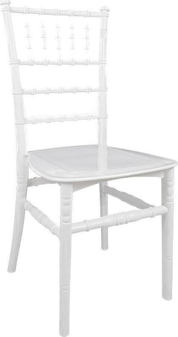 Mandella Karmen Düğün Sandalyesi Model 1 (6 Adet) Beyaz - Image 1