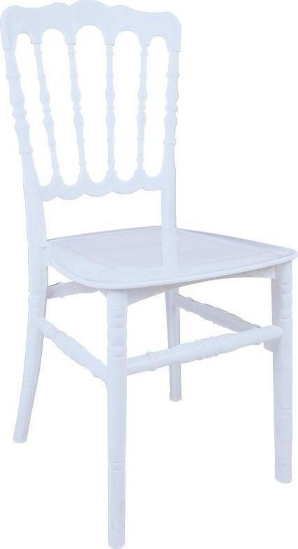 Mandella Karmen Düğün Sandalyesi Model 2 (6 Adet) Beyaz - Image 1