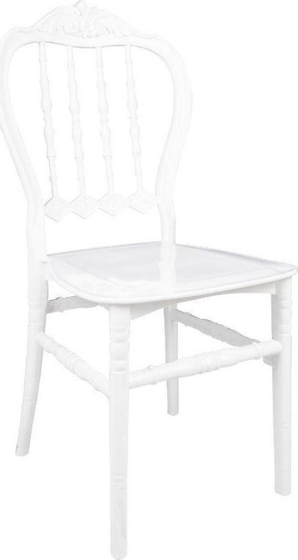 Mandella Karmen Düğün Sandalyesi Model 7 (4 Adet) Beyaz - Image 1