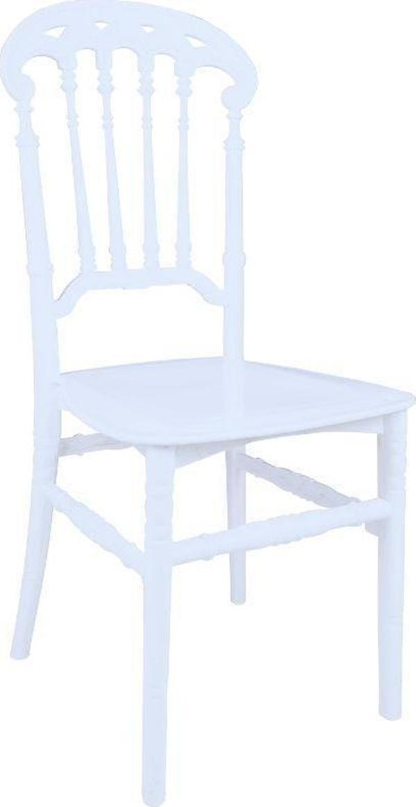Mandella Karmen Düğün Sandalyesi Model 8 (2 Adet) Beyaz - Image 1