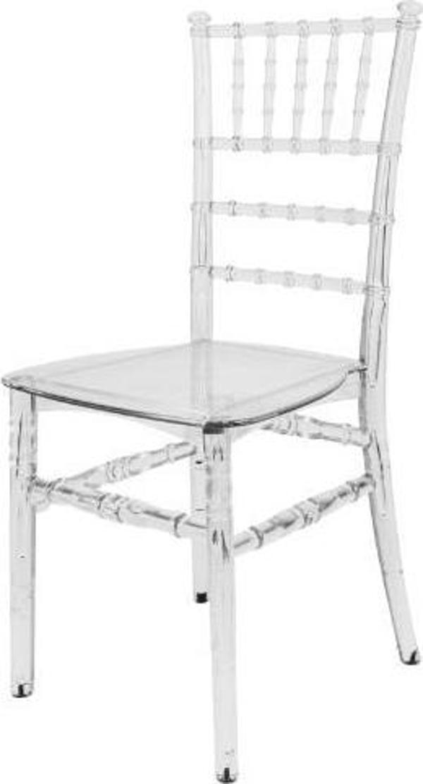 Mandella Karmen Şeffaf Kırılmaya Dayanıklı Sandalye Model 1 (1 Adet) - Image 1