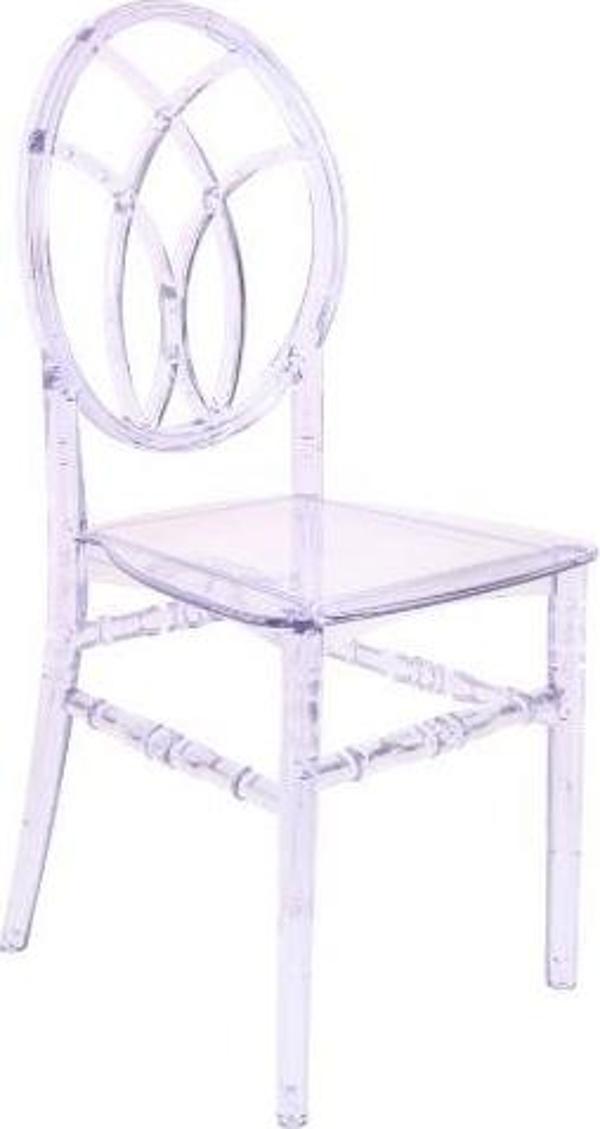 Mandella Karmen Şeffaf Kırılmaya Dayanıklı Sandalye Model 11 (1 Adet) - Image 1