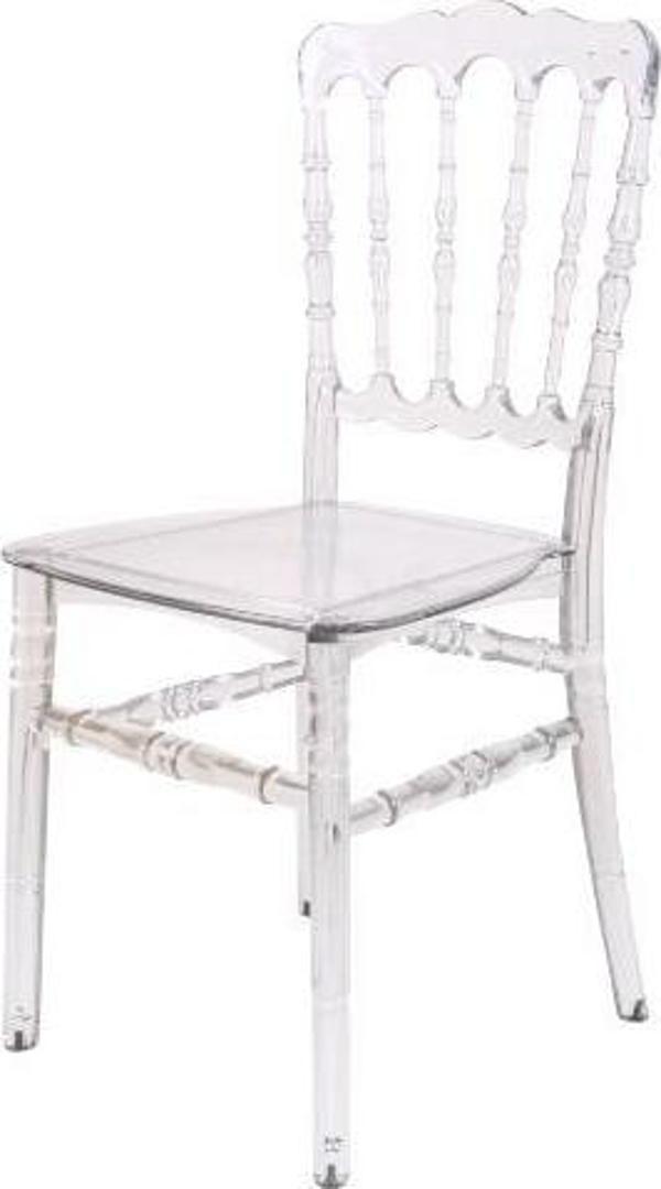 Mandella Karmen Şeffaf Kırılmaya Dayanıklı Sandalye Model 2 (4 Adet) - Image 1