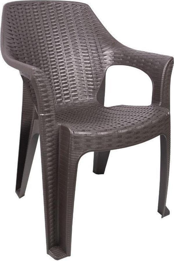 Mandella Queen Rattan Koltuk  (4 Adet) Kahverengi - Image 1