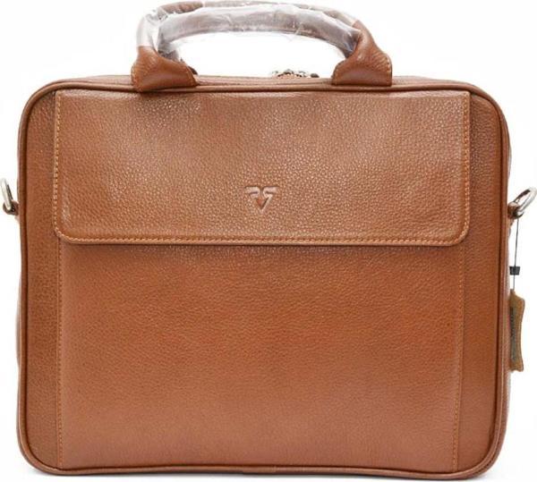 RİCH SMİTH ® GERÇEK DERİ LAPTOP ASKILI EVRAK ÇANTASI / 1717 Taba - Image 1