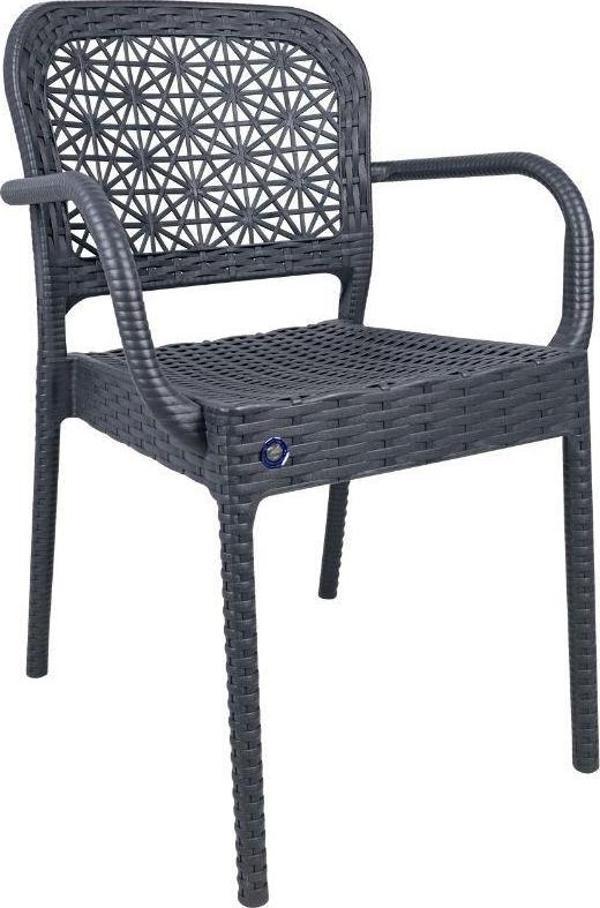 Mandella Ares Rattan Koltuk Antrasit - Image 1