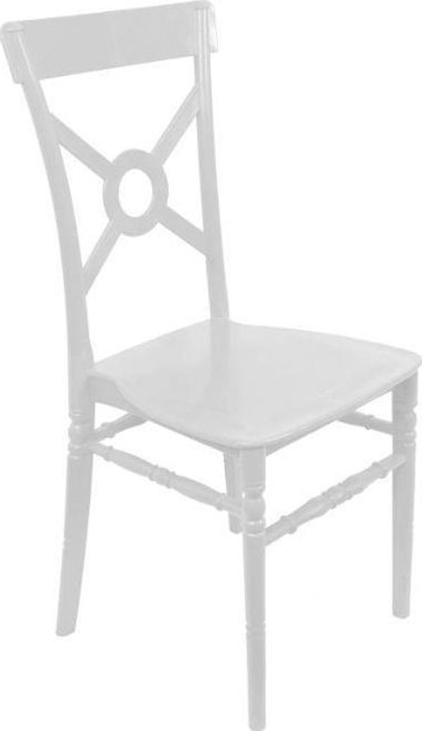 Mandella Riva Sandalye C Modeli (2 Adet) Beyaz - Image 1