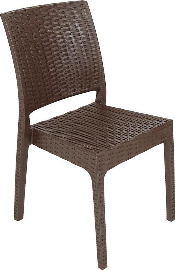 Mandella Elit Rattan Sandalye (2 Adet) Eko Kahverengi - Image 1