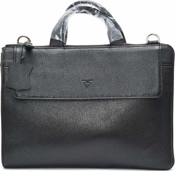 RİCH SMİTH ® GERÇEK DERİ LAPTOP ÇANTASI / 9517 SİYAH - Image 1