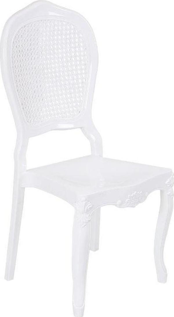 Mandella Diva Sandalye A Modeli (4 Adet) Beyaz - Image 1