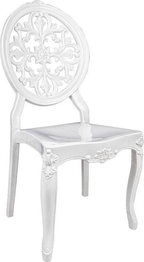 Mandella Diva Sandalye C Modeli (6 Adet) Beyaz - Image 1
